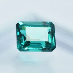 Emerald Cut 9.55 Ct NATURAL Green Tourmaline CERTIFIED Excellent Loose Gemstone.