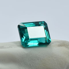 Emerald Cut 9.55 Ct NATURAL Green Tourmaline CERTIFIED Excellent Loose Gemstone.