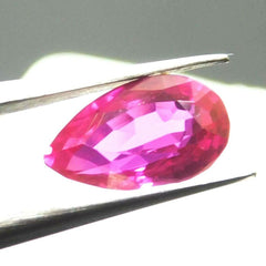 2 Ct Rare Natural Ruby Pink Mozambique Pear Shape Certified Loose Gemstones