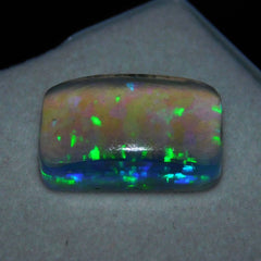 16 Ct Fire OPAL DOUBLET Cabochon Shape Certified Loose Gemstone