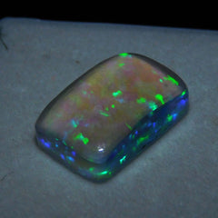 16 Ct Fire OPAL DOUBLET Cabochon Shape Certified Loose Gemstone