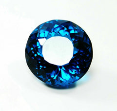 50.00 Ct LAB-CREATED Teal SAPPHIRE Round Shape CERTIFIED Rare Loose Gemstone