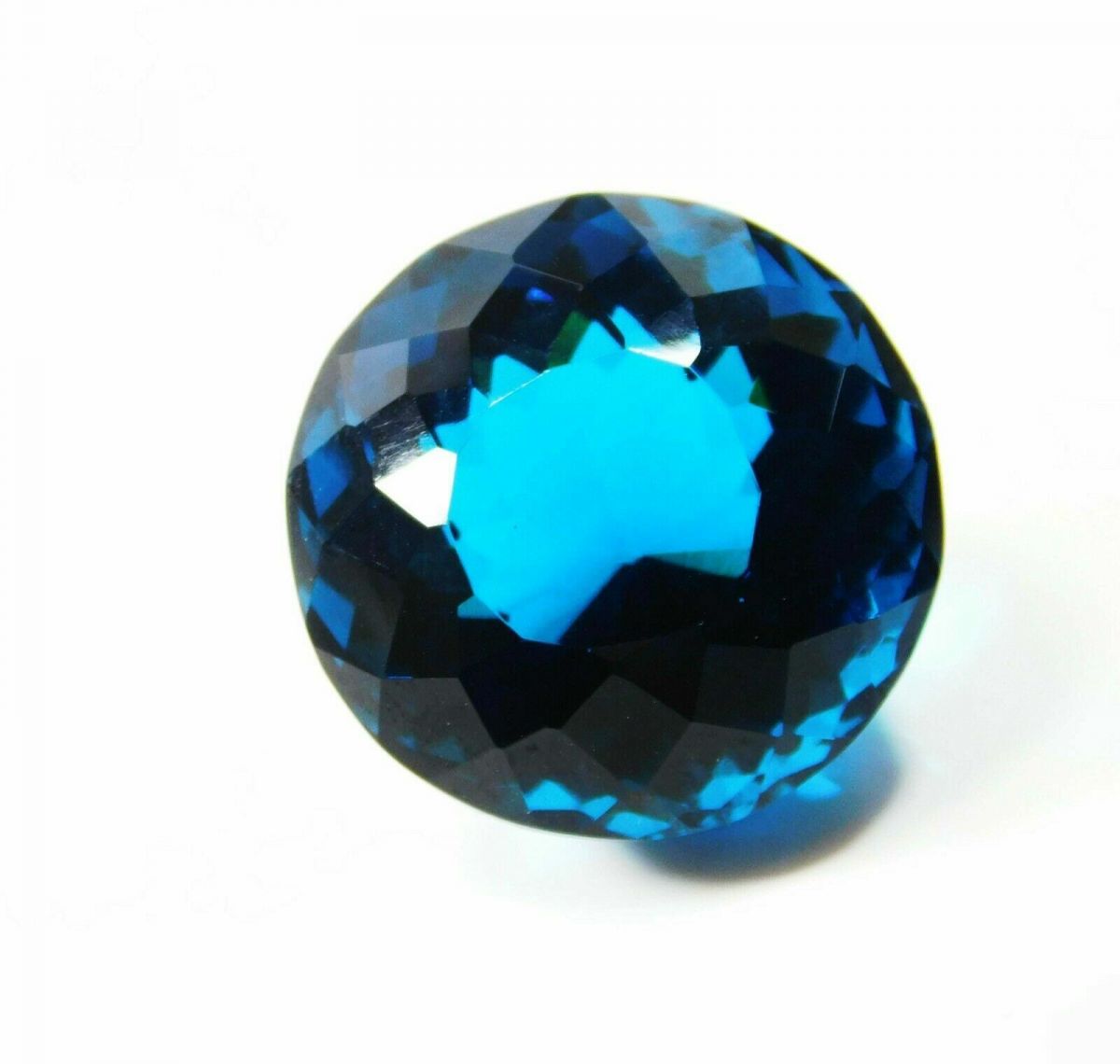 50.00 Ct LAB-CREATED Teal SAPPHIRE Round Shape CERTIFIED Rare Loose Gemstone