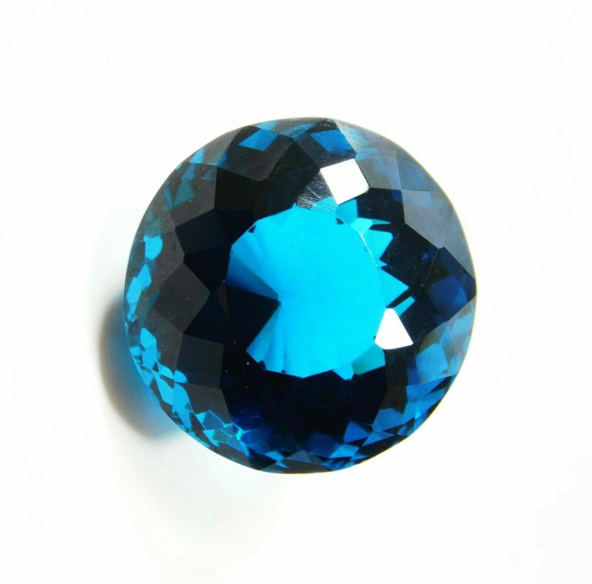 50.00 Ct LAB-CREATED Teal SAPPHIRE Round Shape CERTIFIED Rare Loose Gemstone