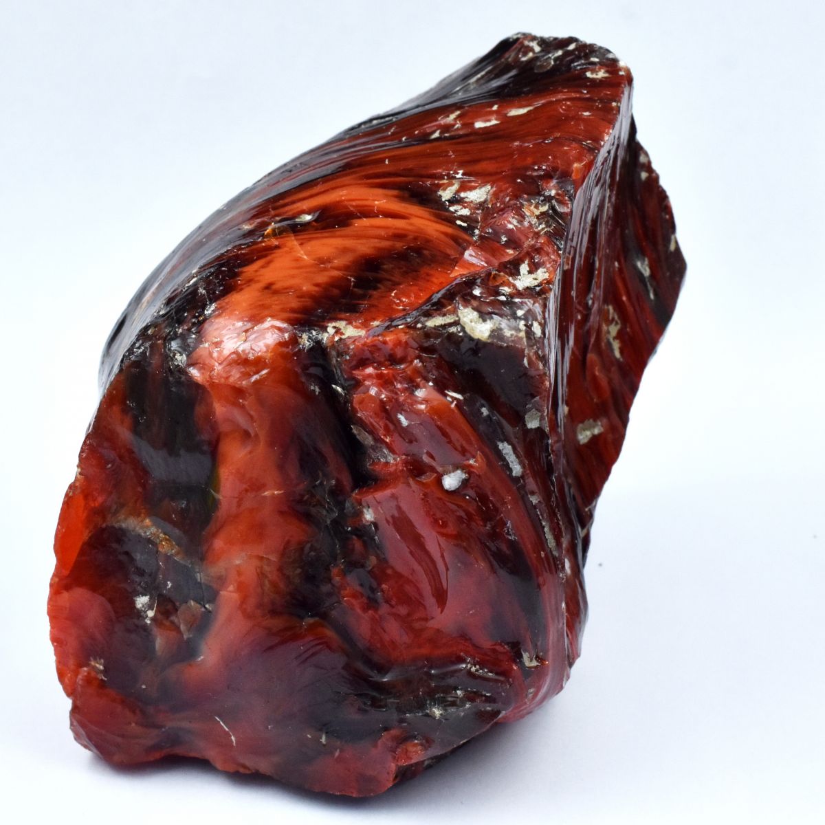 6890 Ct Uncut Raw Lab-Created Red Black Topaz Rough Loose Gemstone CERTIFIED