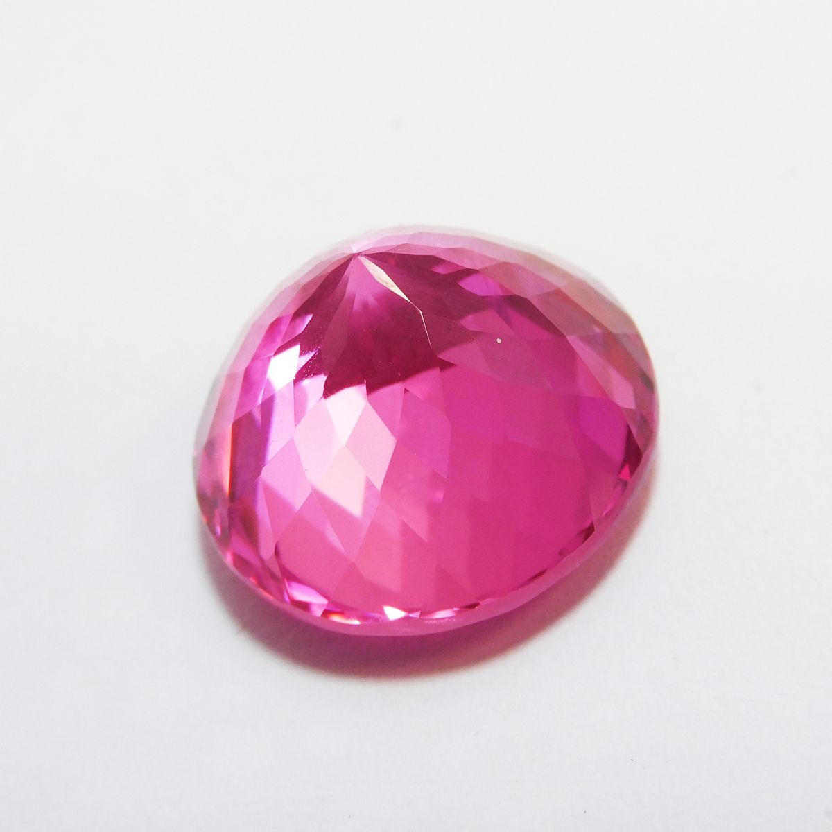 Pink Ruby Excellent Round Cut Natural 24.00 Carat Loose Gemstone CERTIFIED