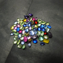 Natural 10.99 Ct Sapphire Mix Shapes Lot Mix Color CERTIFIED Loose Gemstone