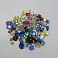 Natural 10.99 Ct Sapphire Mix Shapes Lot Mix Color CERTIFIED Loose Gemstone