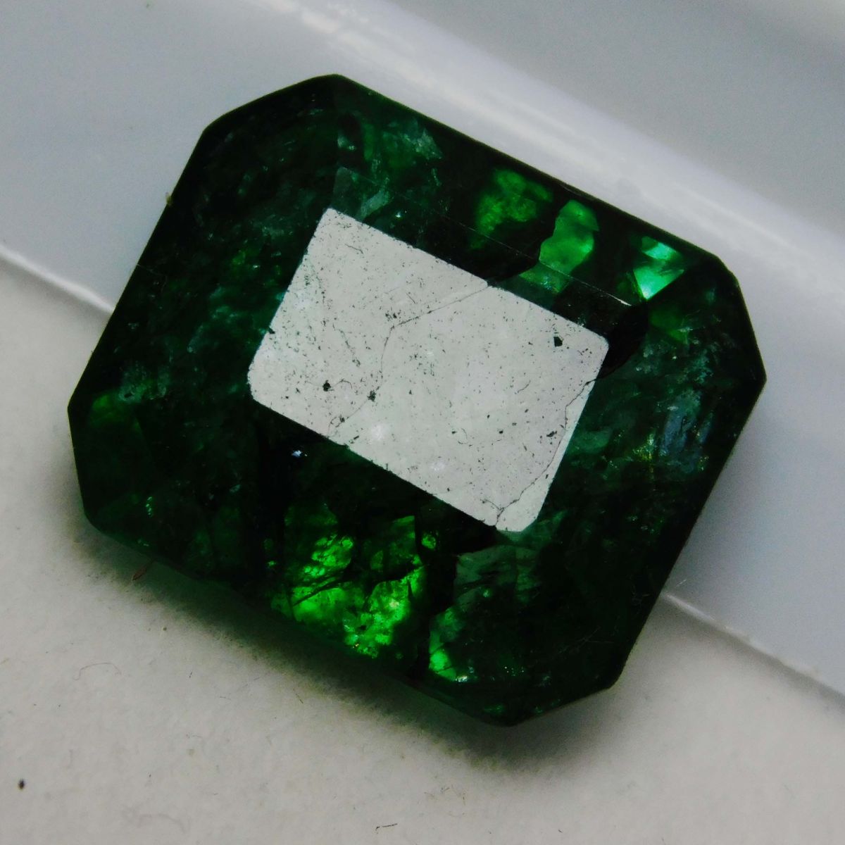 9.48 Ct Natural Green Colombian Emerald Emerald Cut CERTIFIED Loose Gemstone