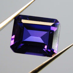 7 Carat Natural Purple Tanzanite CERTIFIED Loose Gemstone Emerald Cut