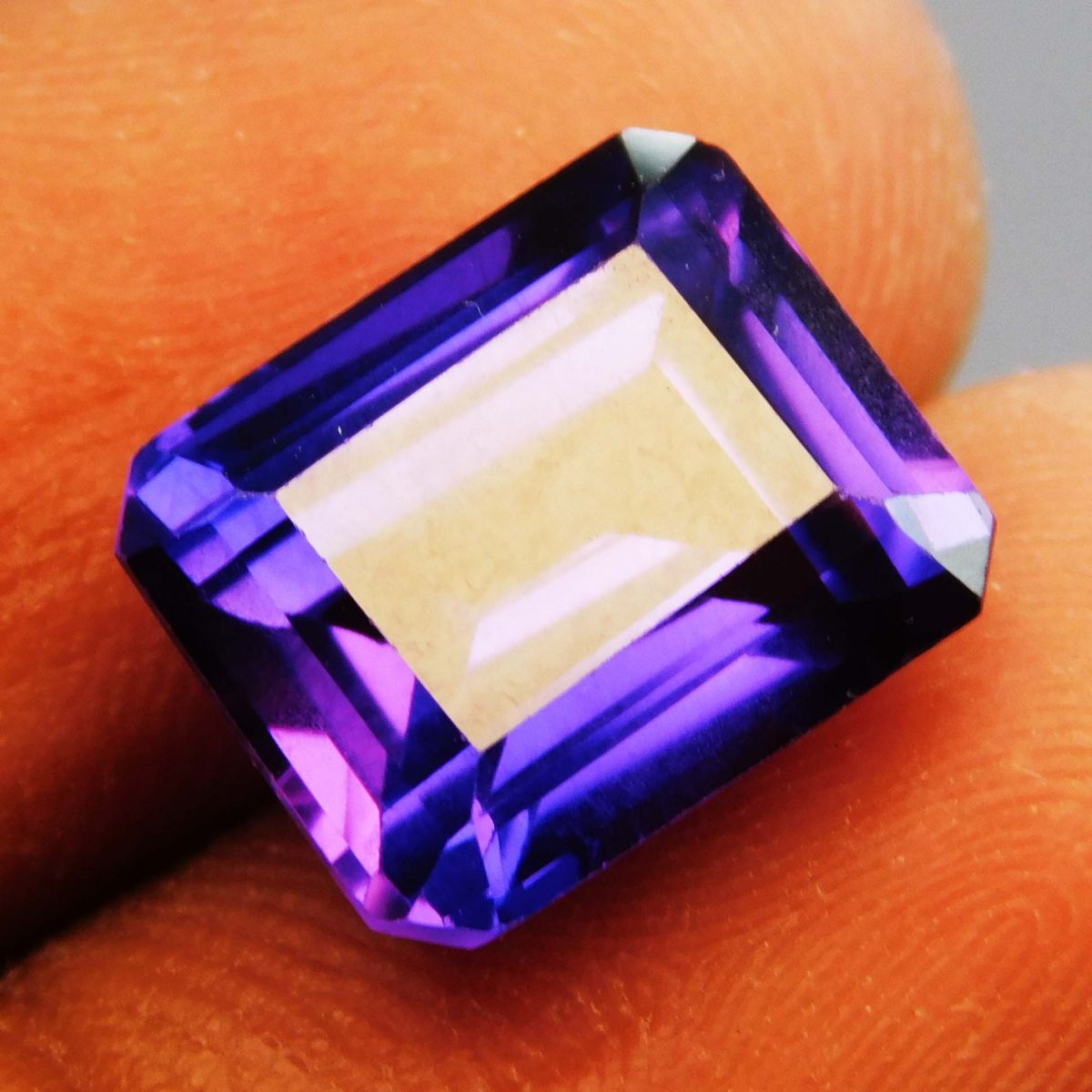 7 Carat Natural Purple Tanzanite CERTIFIED Loose Gemstone Emerald Cut