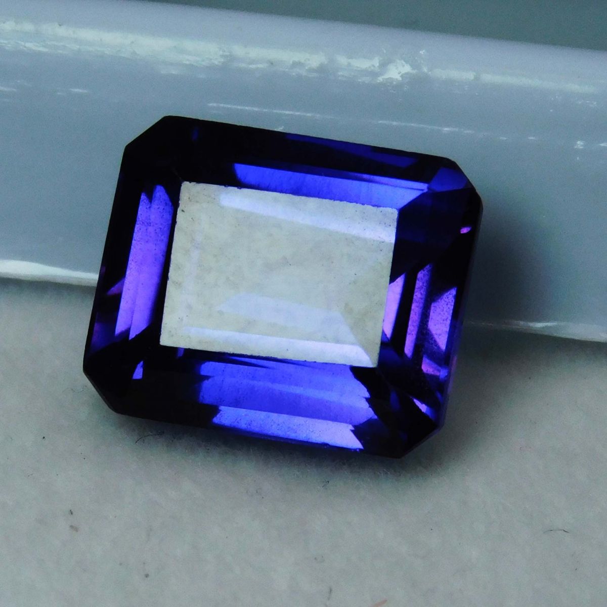 7 Carat Natural Purple Tanzanite CERTIFIED Loose Gemstone Emerald Cut