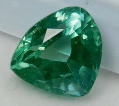 Trillion Cut Sapphire 7.62 Ct Natural Bluish Green CERTIFIED Loose Gemstone