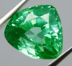 Trillion Cut Sapphire 7.62 Ct Natural Bluish Green CERTIFIED Loose Gemstone