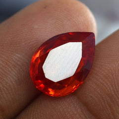 Orange Natural 5.90 Ct Ceylon Sapphire Rare Loose Gemstone CERTIFIED Pear Cut