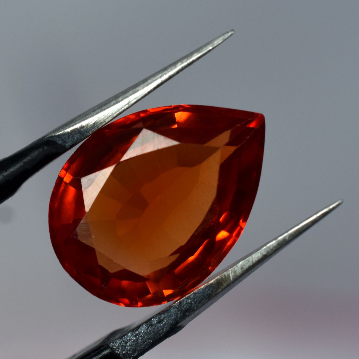 Orange Natural 5.90 Ct Ceylon Sapphire Rare Loose Gemstone CERTIFIED Pear Cut