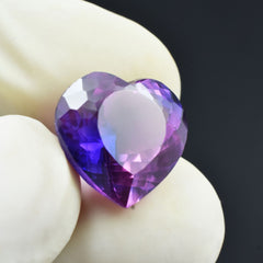 9.10 Ct Purple Tanzanite Stunning Heart Cut Unheated Loose Gemstone CERTIFIED