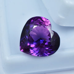 9.10 Ct Purple Tanzanite Stunning Heart Cut Unheated Loose Gemstone CERTIFIED