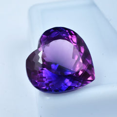 9.10 Ct Purple Tanzanite Stunning Heart Cut Unheated Loose Gemstone CERTIFIED