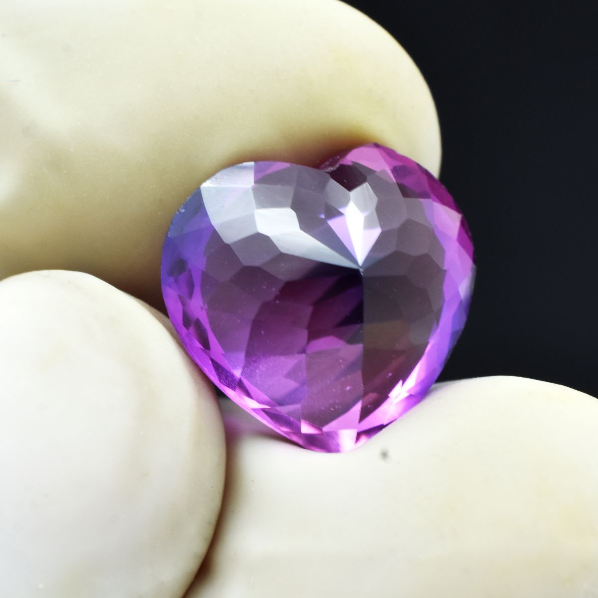 9.10 Ct Purple Tanzanite Stunning Heart Cut Unheated Loose Gemstone CERTIFIED