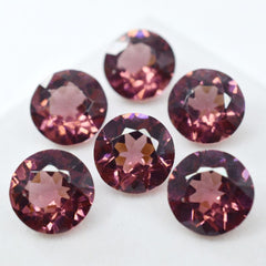 Natural Sapphire Round Cut Padparadscha 66 Ct CERTIFIED Gemstones 6 pcs Lot