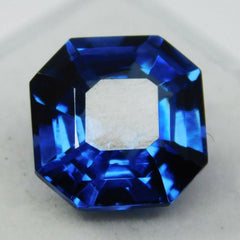 8.00Ct NATURAL Flawless Ceylon Sapphire Blue SQUARE CUT Loose Gemstone CERTIFIED