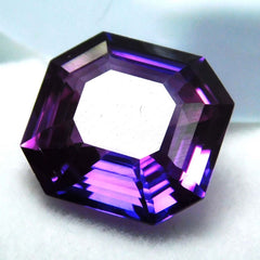 6.90 Ct Natural Purple Tanzanite CERTIFIED Square Cut Loose Gemstone Earing Size