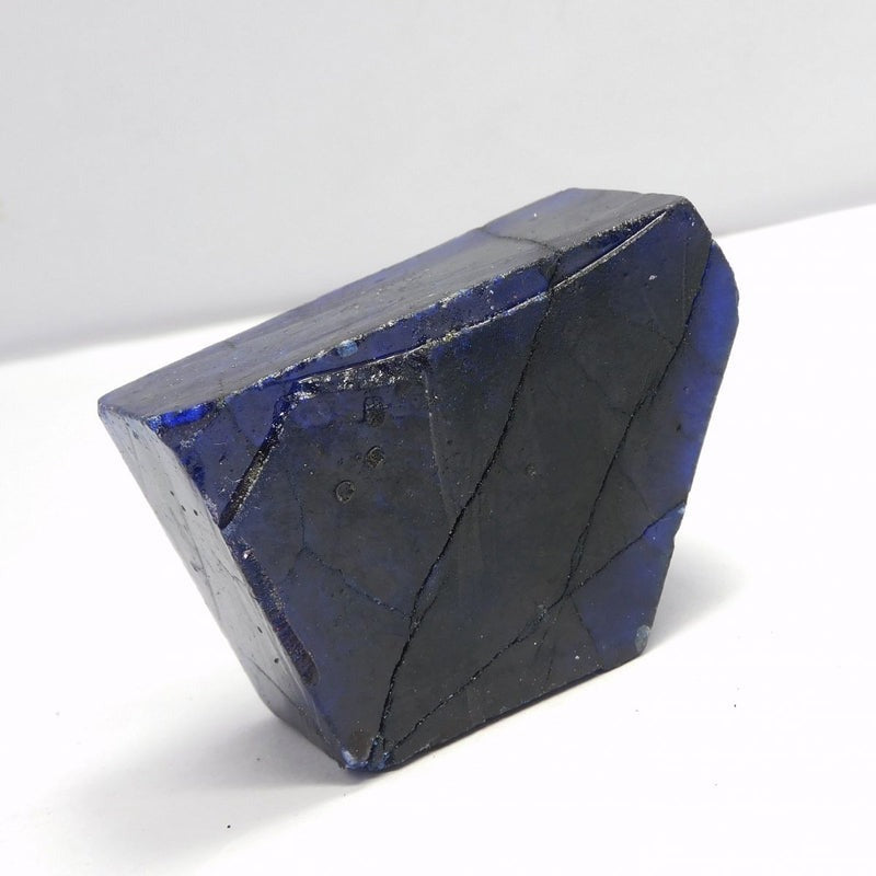 natural blue tanzanite rough gemstone mineral specimen