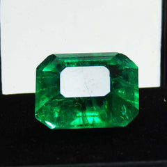 Emerald Natural Green CERTIFIED 8.25 Carat Loose Gemstone Ring Size Emerald Cut