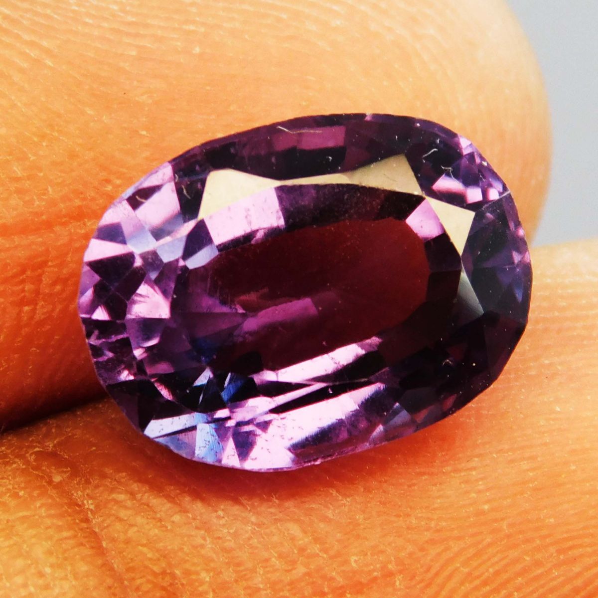 Natural Alexandrite Loose Gemstone 7 Ct CERTIFIED Color Change Oval Cut