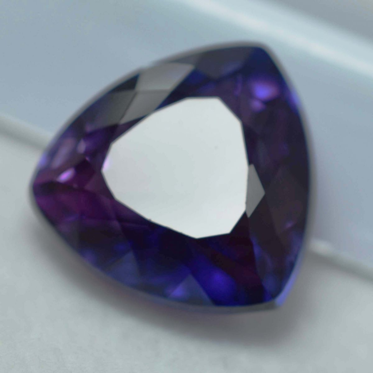 7.35 Ct Natural PURPLE Tanzanite TRILLION Cut CERTIFIED Rare Loose Gemstone