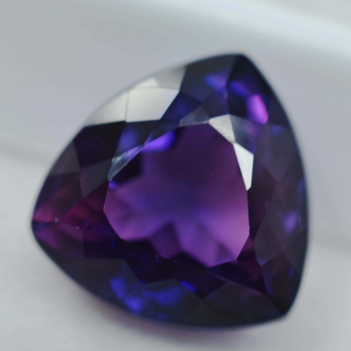 7.35 Ct Natural PURPLE Tanzanite TRILLION Cut CERTIFIED Rare Loose Gemstone