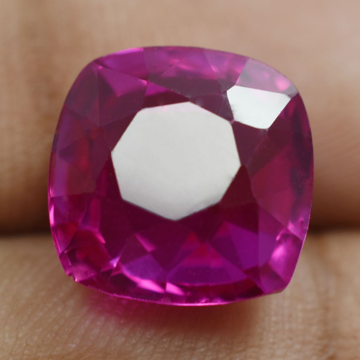 11.80 Ct CERTIFIED Natural Ceylon Sapphire Pink Loose Gemstone Square Cushion