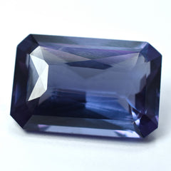 17.25 Ct Color Change Alexandrite NATURAL Loose Gemstone CERTIFIED Emerald Cut