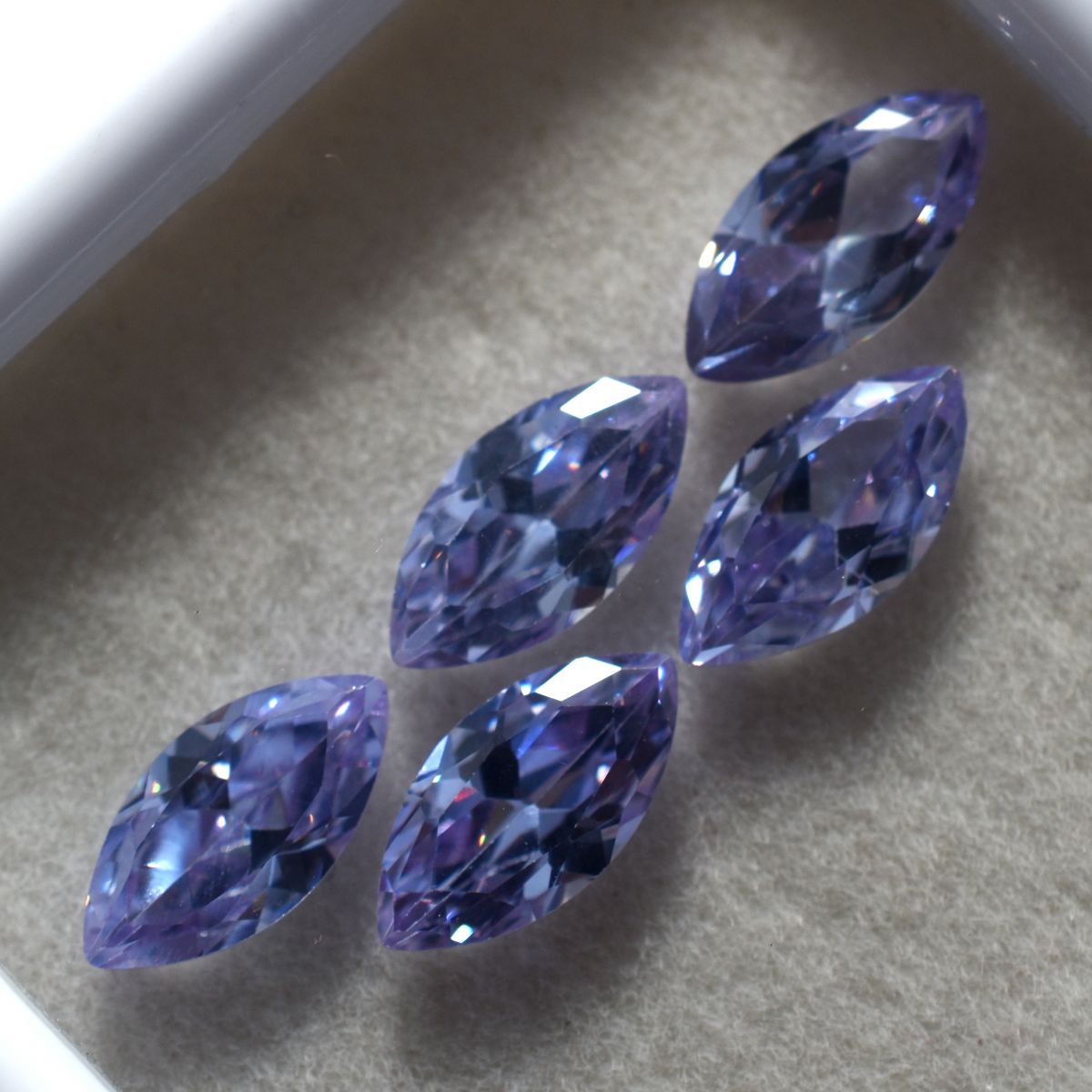 7x5 mm CERTIFIED Marquise Cut 49 Pcs Stunning Natural Sapphire Purple Gemstone