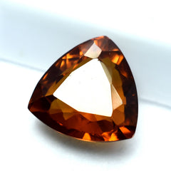 Most Expensive 9.15 Ct Natural SAPPHIRE Gemstone Orange CERTIFIED Trillion Cut