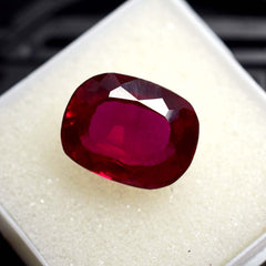 8.50 Ct Natural Genuine RED Ruby Cushion Shape CERTIFIED Rare Loose Gemstone