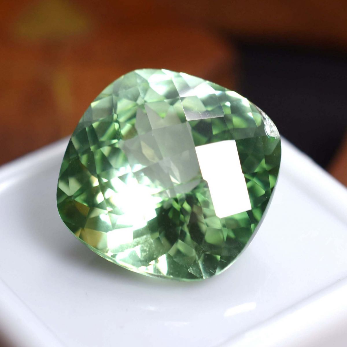 CERTIFIED Gemstone 8.50 Ct Natural Square Cushion Bluish Green Montana Sapphire