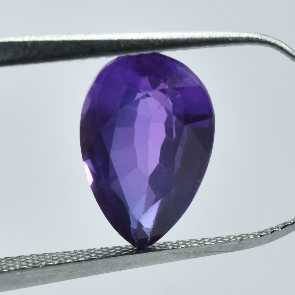 3.65 Carat Natural CERTIFIED Pear Shape Purple Tanzanite Loose Gemstone