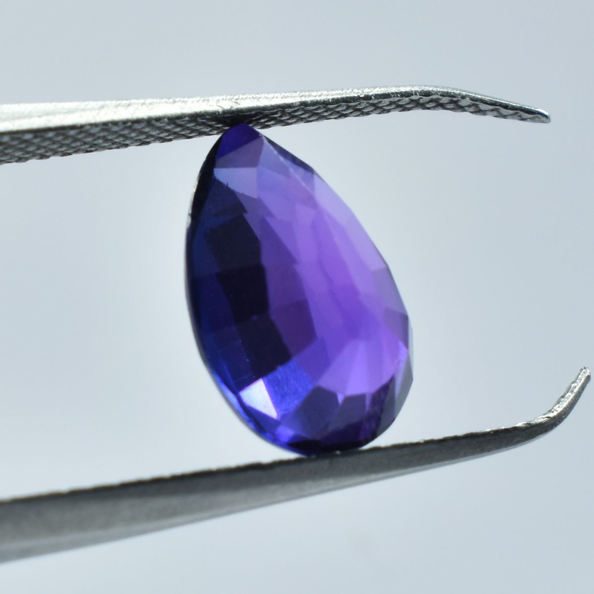 3.65 Carat Natural CERTIFIED Pear Shape Purple Tanzanite Loose Gemstone