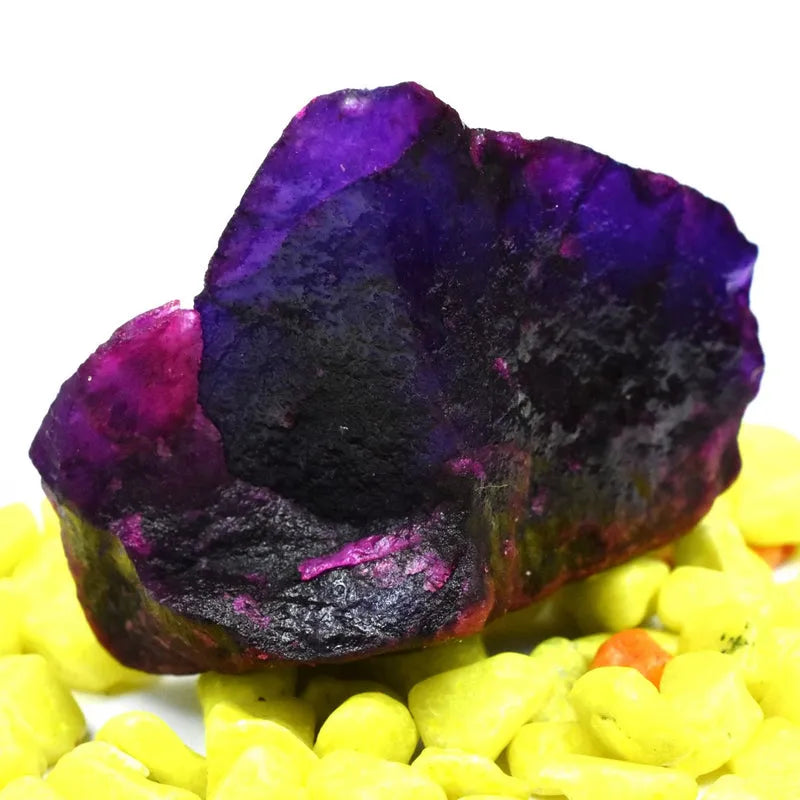 purple sapphire uncut raw 800 carat natural crystal