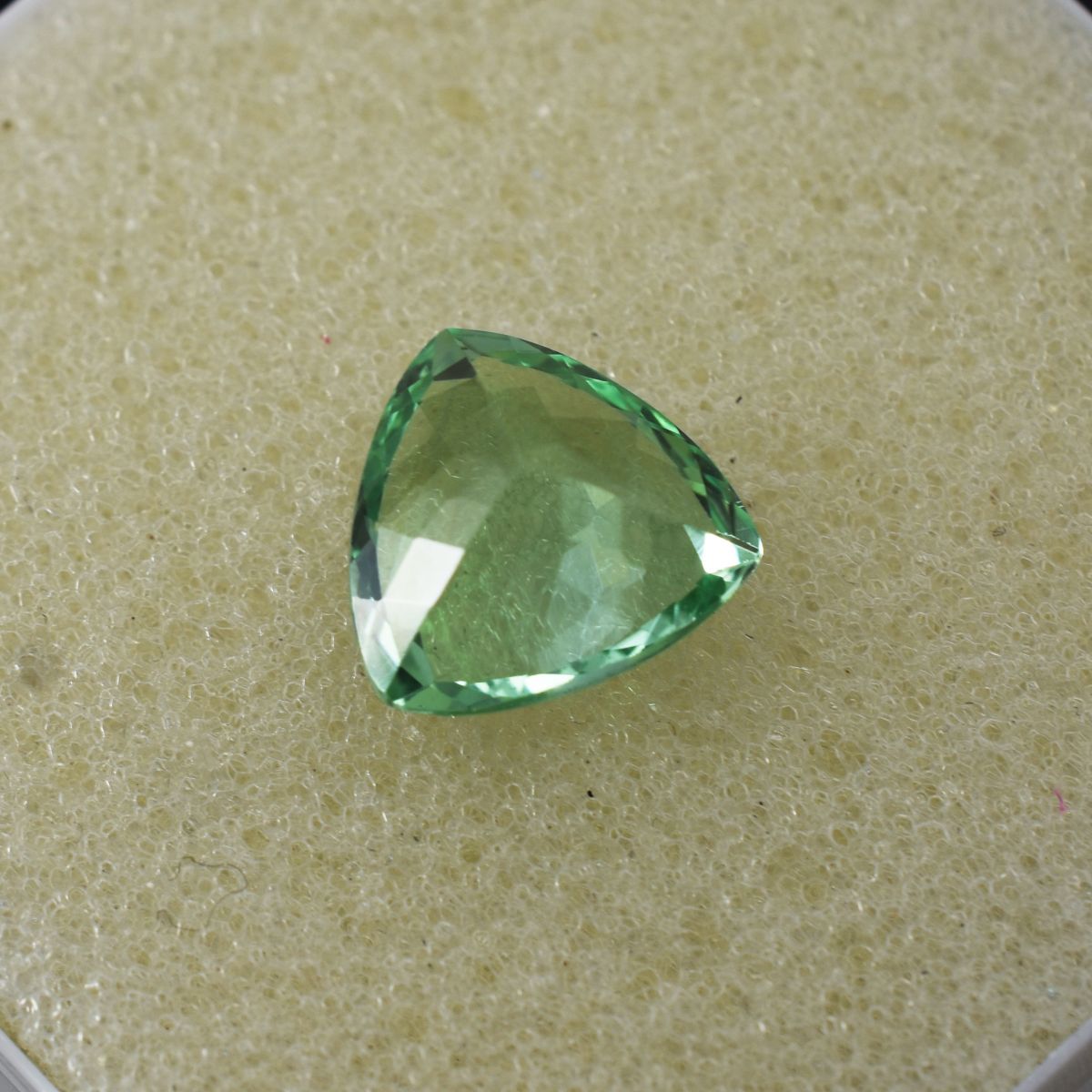 4.25 Ct NATURAL Grandidierite Bluish Green CERTIFIED Gemstone Trillion Shape