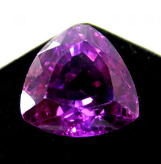 NATURAL 9.68 Ct CERTIFIED Purple SAPPHIRE Trillion Cut Loose Gemstone