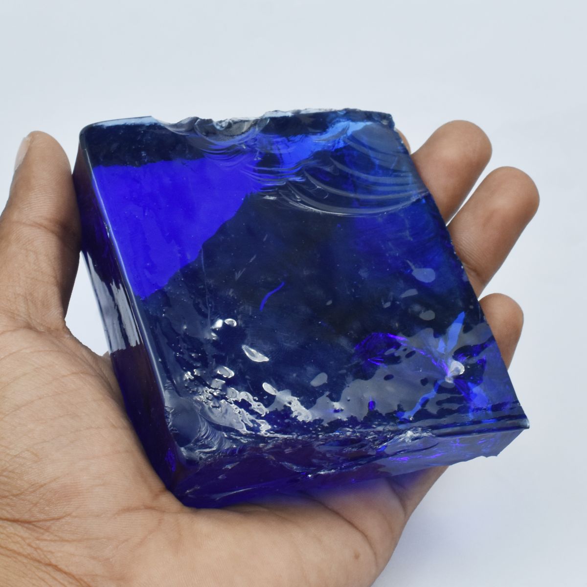 Blue Tanzanite 1800.25 Carat Lab-Created Uncut Rough Loose Gemstone CERTIFIED