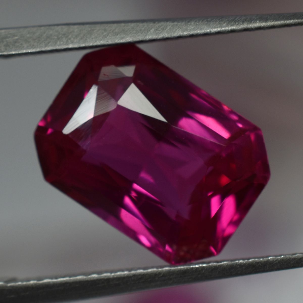 CERTIFIED Emerald Cut Ceylon Sapphire Pink 6.75 Carat Natural Loose Gemstone