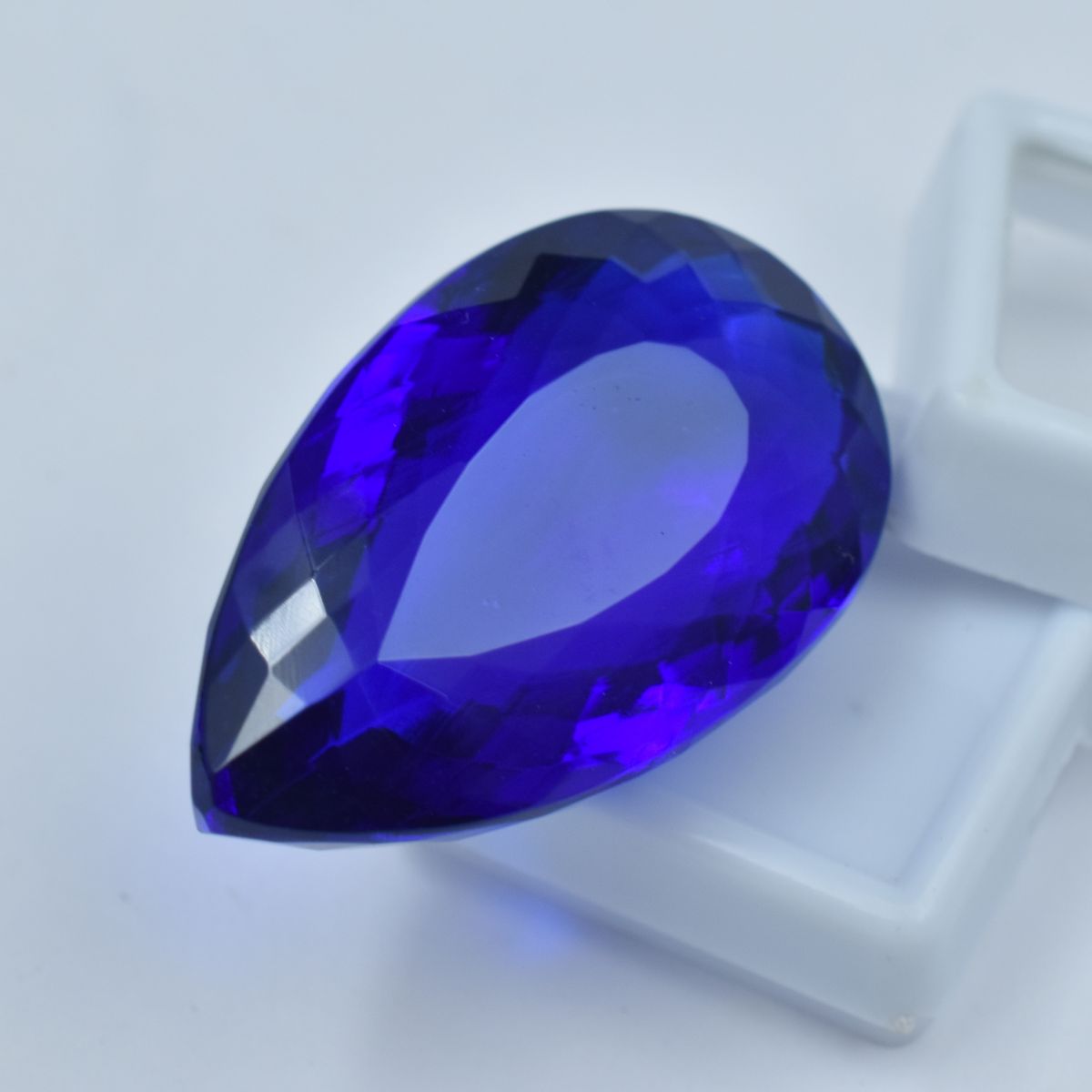 Natural 97.00 Ct Best Pear Cut Blue Sapphire CERTIFIED Excellent Loose Gemstone