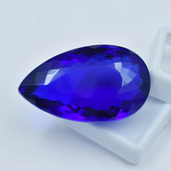 Natural 97.00 Ct Best Pear Cut Blue Sapphire CERTIFIED Excellent Loose Gemstone