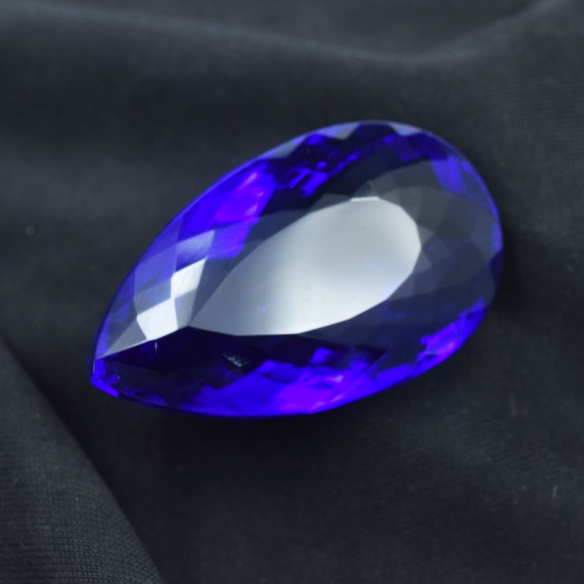 Natural 97.00 Ct Best Pear Cut Blue Sapphire CERTIFIED Excellent Loose Gemstone