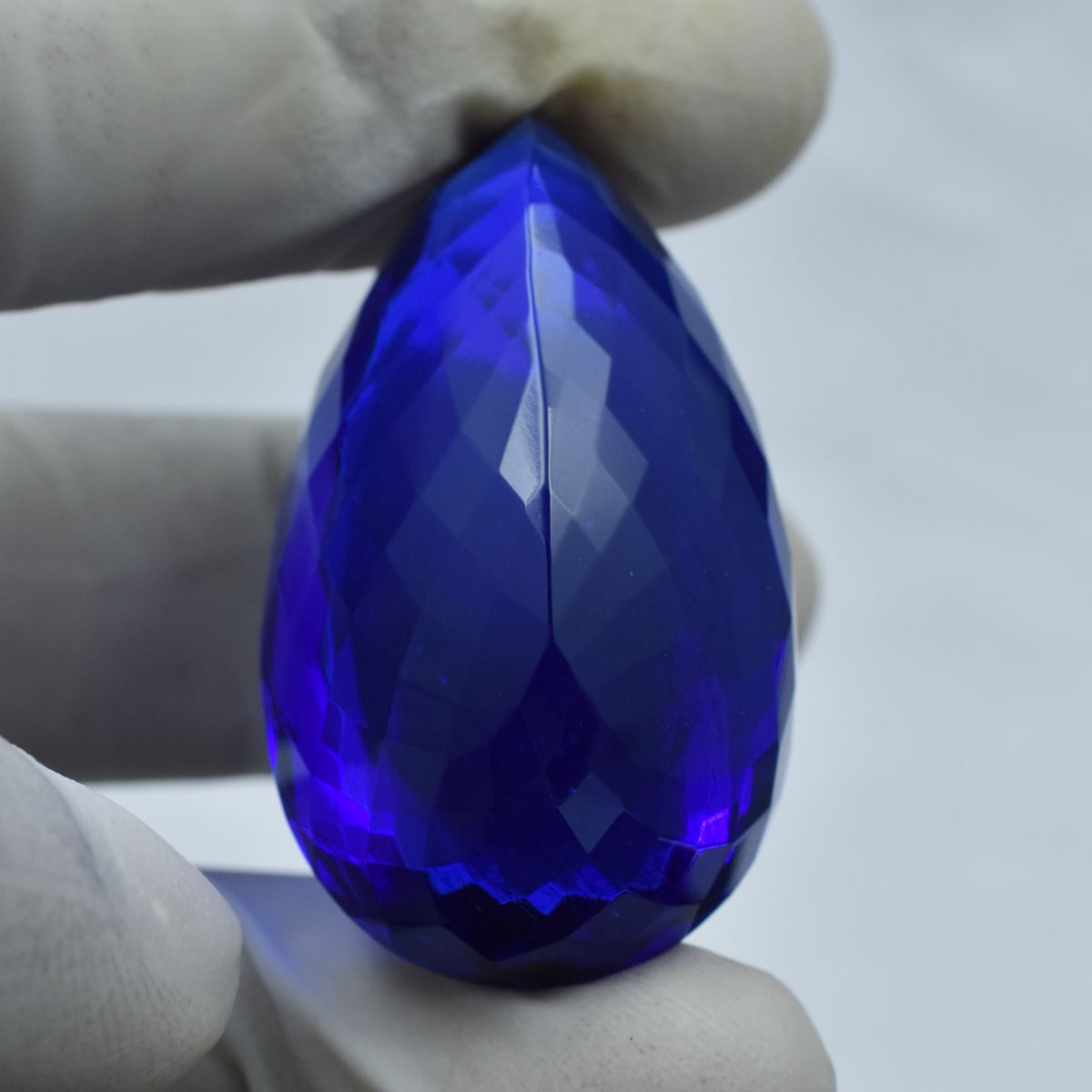 Natural 97.00 Ct Best Pear Cut Blue Sapphire CERTIFIED Excellent Loose Gemstone