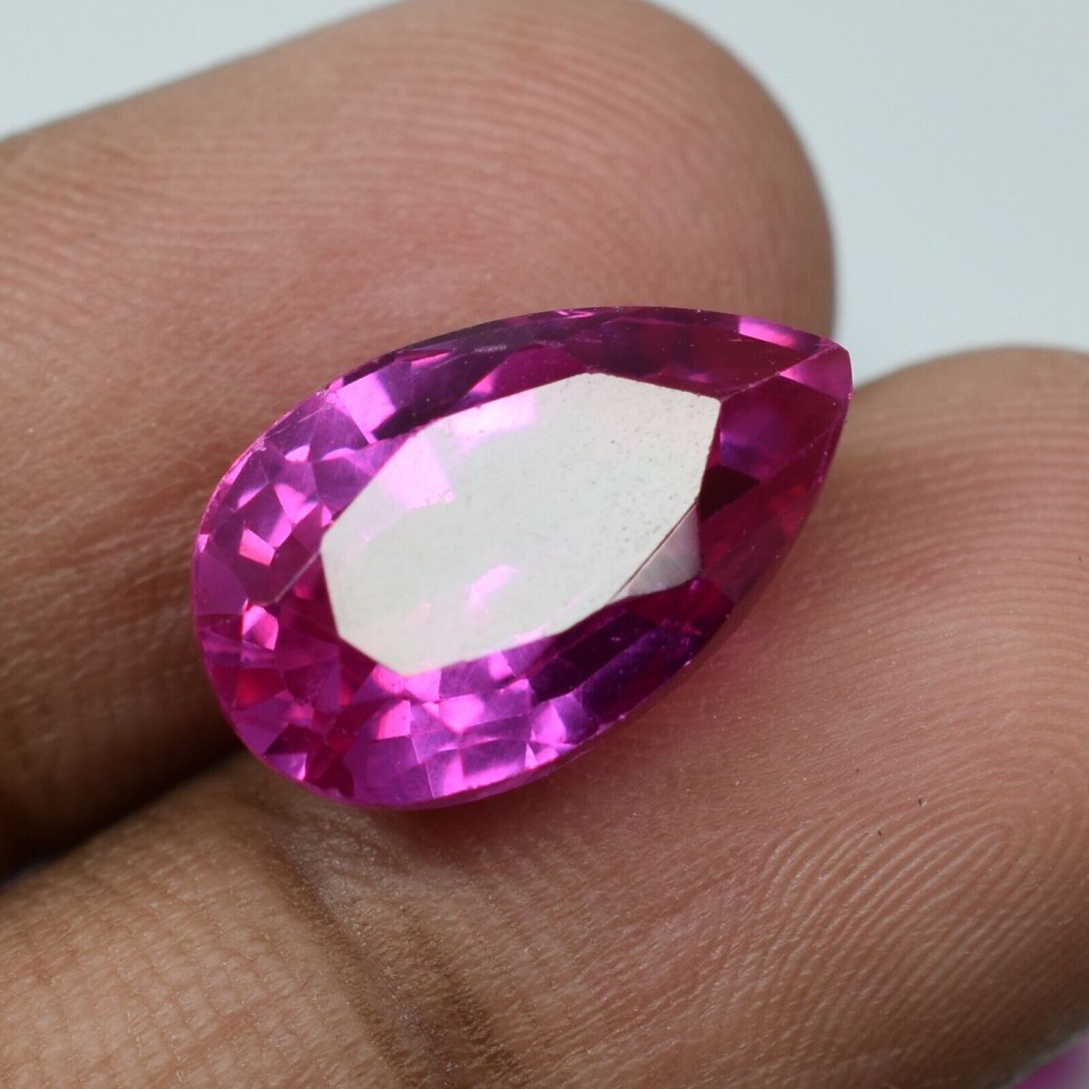 65.10 Ct Natural Sapphire Pink Color Pear Cut CERTIFIED Loose Gemstone 8 Pcs Lot